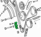 Timing chain guide rail, inside bottom (A 116 050 27 16), M100, M116 & M117